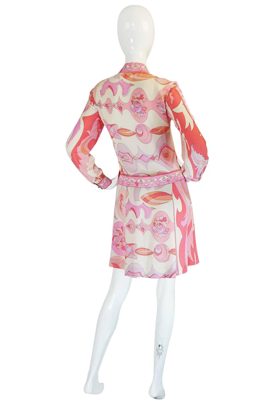 I love these little silk chiffon dresses from the legendary Emilio Pucci. They are a classic piece to have in your wardrobe and a have a different vibe then the silk jersey ones you see. When they are done in pink I feel they are that much better