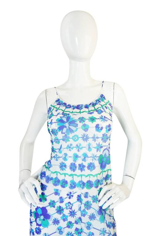 1960s Emilio Pucci Formfit Rogers Floral Print Dress Set at 1stDibs