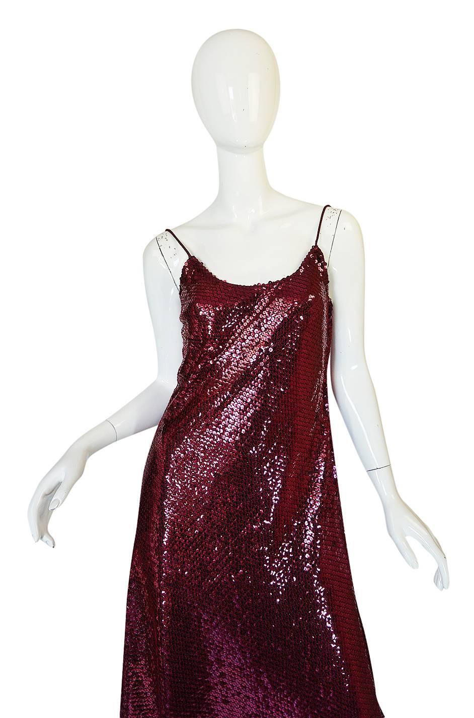 Documented 1972 Bill Blass Dress as Seen on Anjelica Huston In Excellent Condition In Rockwood, ON