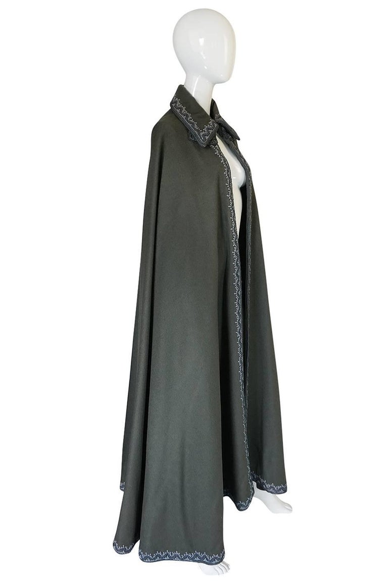 full length wool cape