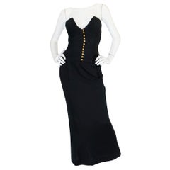 Vintage 1985 Chanel Silk & Jersey Corset Dress worn by Emily Ratajkowski