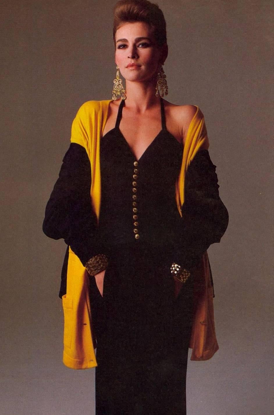 1985 Chanel Silk & Jersey Corset Dress worn by Emily Ratajkowski 5