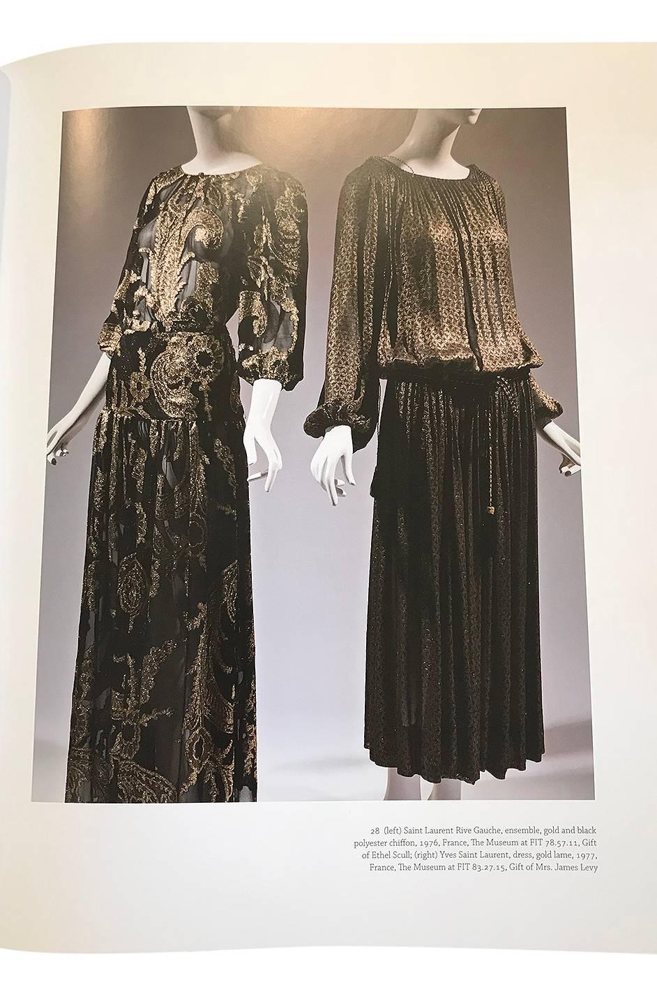 Yves Saint Laurent Documented Gold Metallic Lame Set, 1976-1977  5