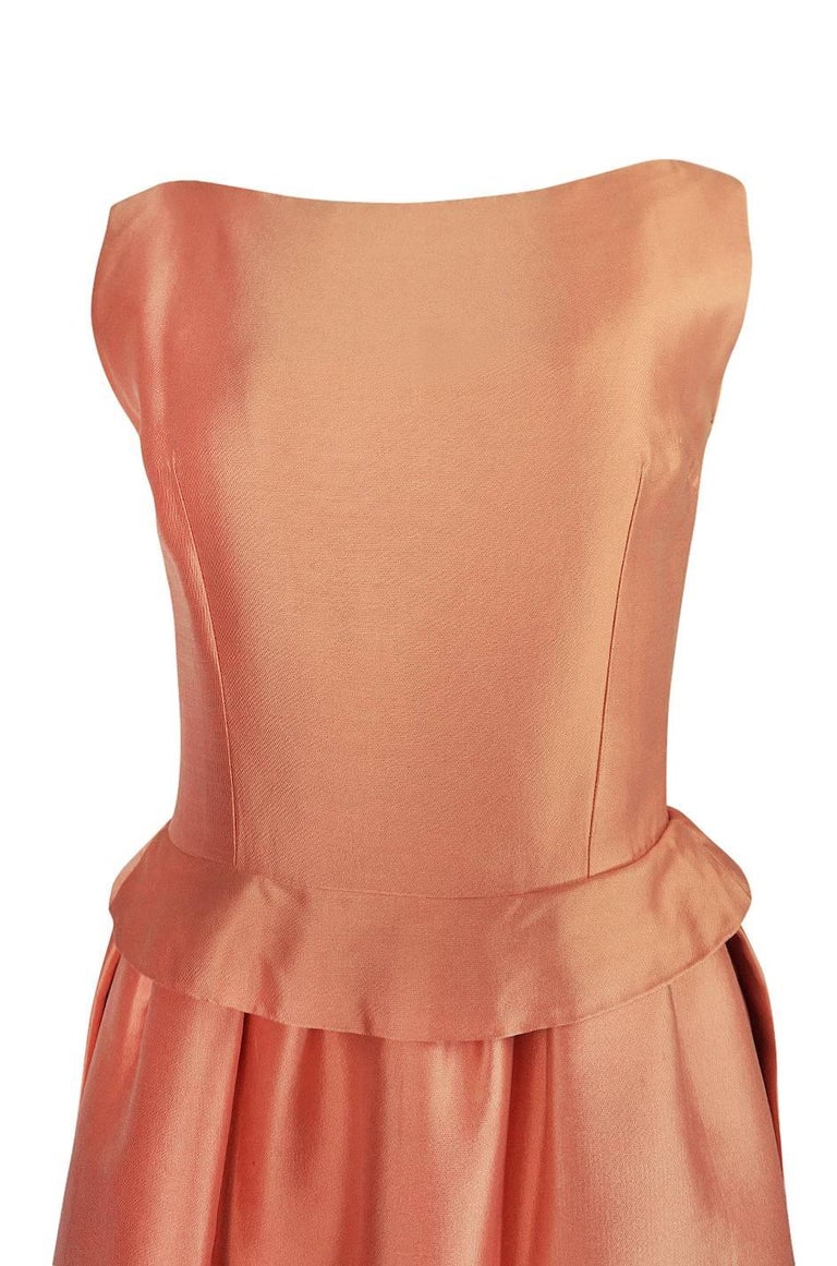 Christian Dior Demi-Couture Peach Silk 