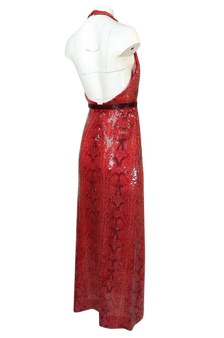 I love when I can document a dress and this gorgeous Bill Blass number is not only dated but was used for the ad campaign that year in conjunction with Martha's, a high end boutique of this time period. The dress comes straight from its original