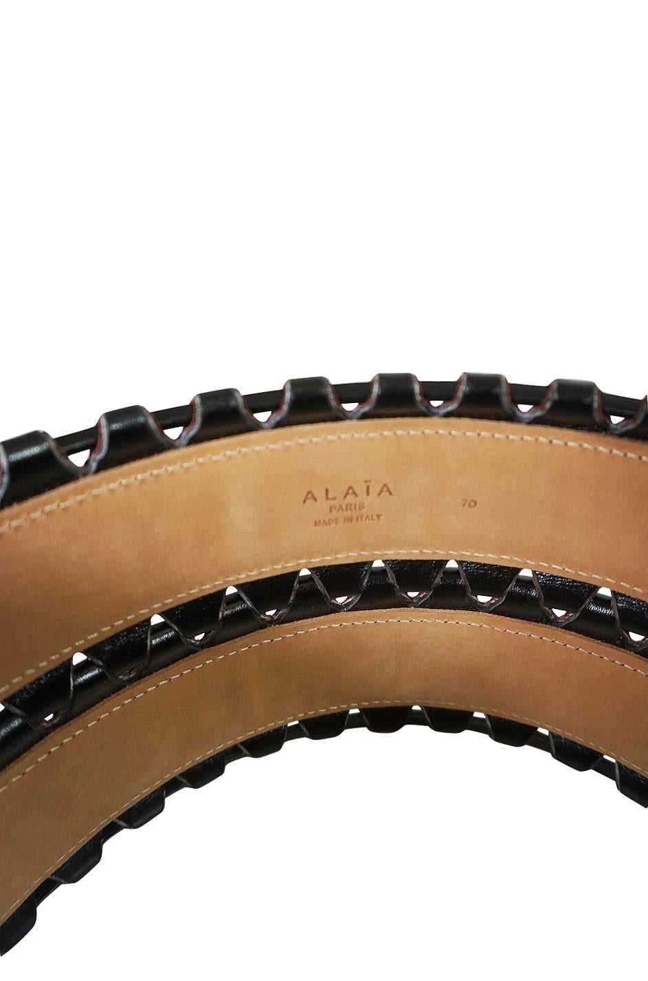 Black 2014 Azzedine Alaia Corset Belt NWT Originally $3200