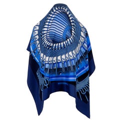 Stunning Hermes Silk Scarf 'Alternateur' by Pierre Peron