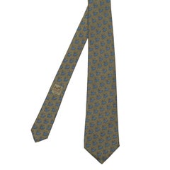 Whimsical Vintage Hermes Silk Tie - 'Reindeer'