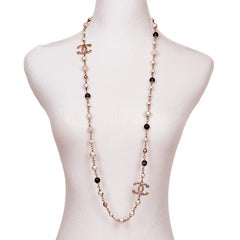 An Exquisite Chanel Double 'C' Logo Necklace