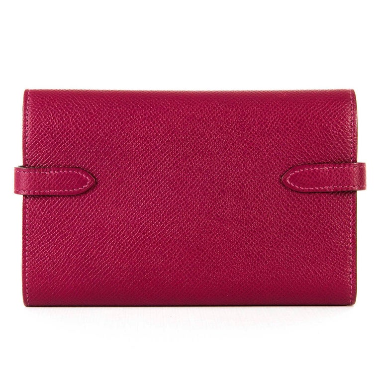 Pristine Hermes Special Order kelly Wallet in 'Tosca' Epsom Leather at ...