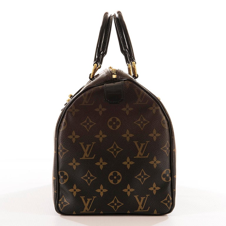 WOW Rare Limited Edition Louis Vuitton &#39;Sac Mirage&#39; Speedy 30 Logo Handbag GHW at 1stdibs