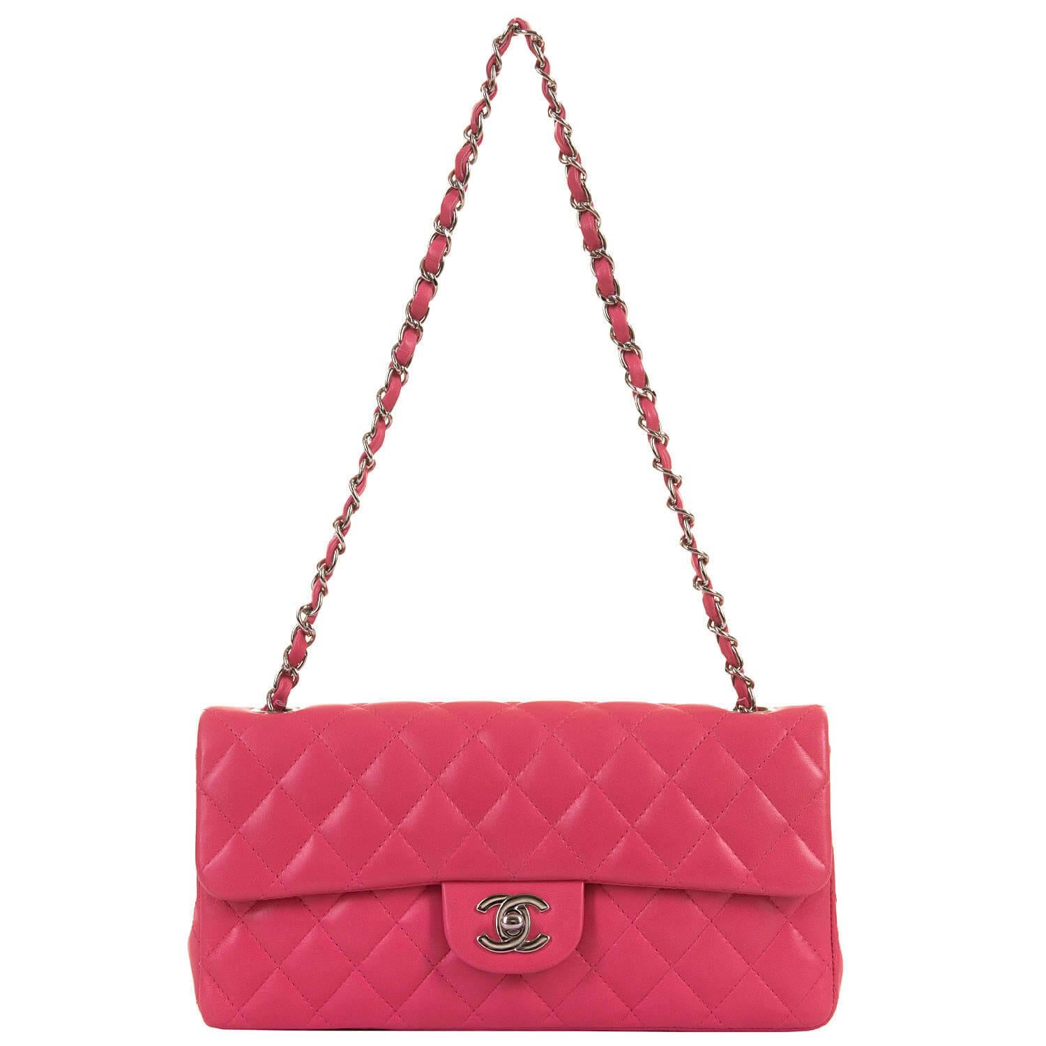 Women's PRISTINE Chanel Rose Pink 25cm Medium Flap  Sac 'Timeless'