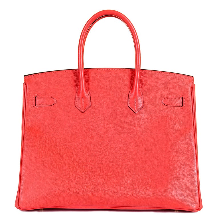 Hermes 35cm Birkin Bag in 'Rose Jaipur' Epsom with Gold hardware ...