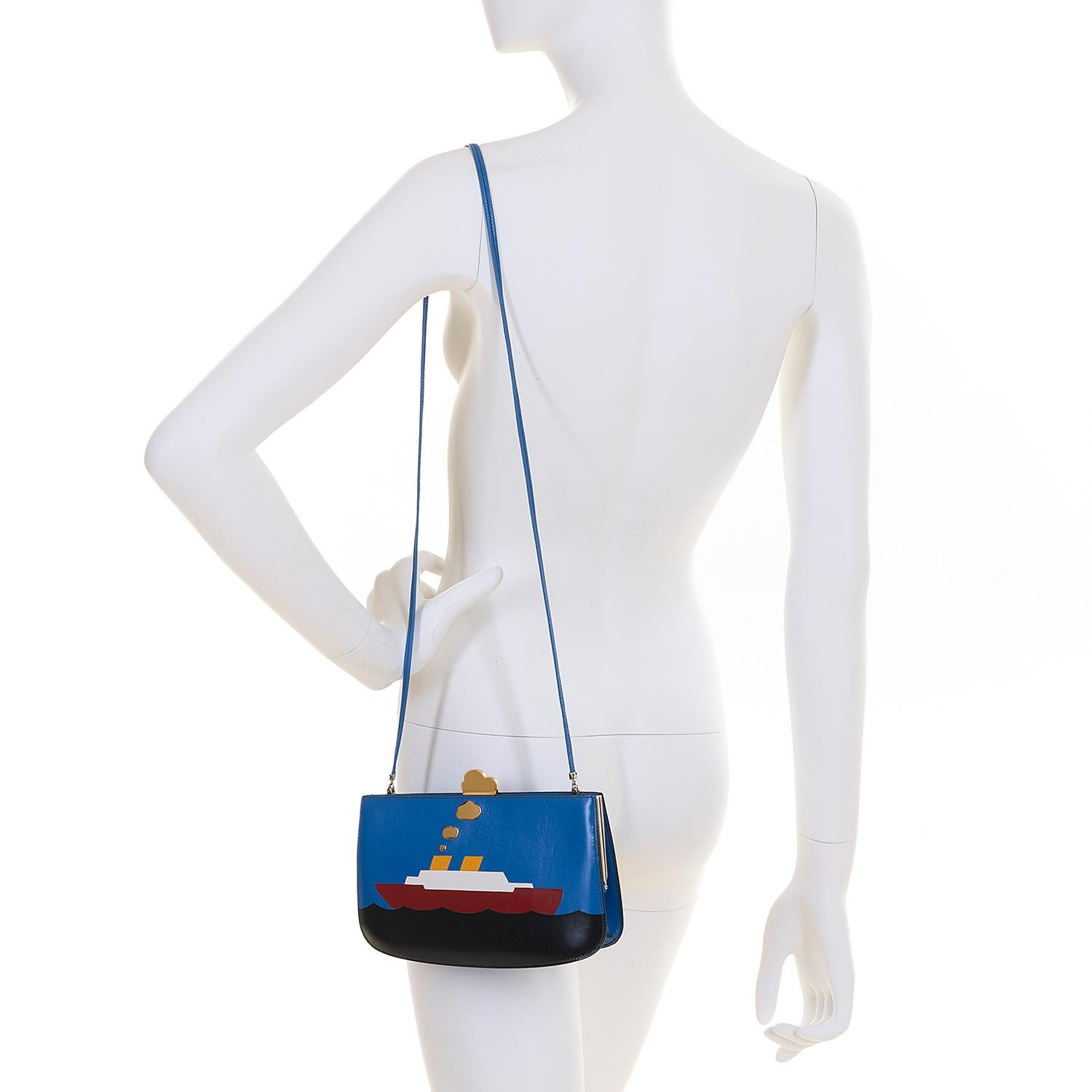 A Rare Pristine Hermes 23cm 'Sac a Malice' Calfskin Shoulder or Clutch bag 1