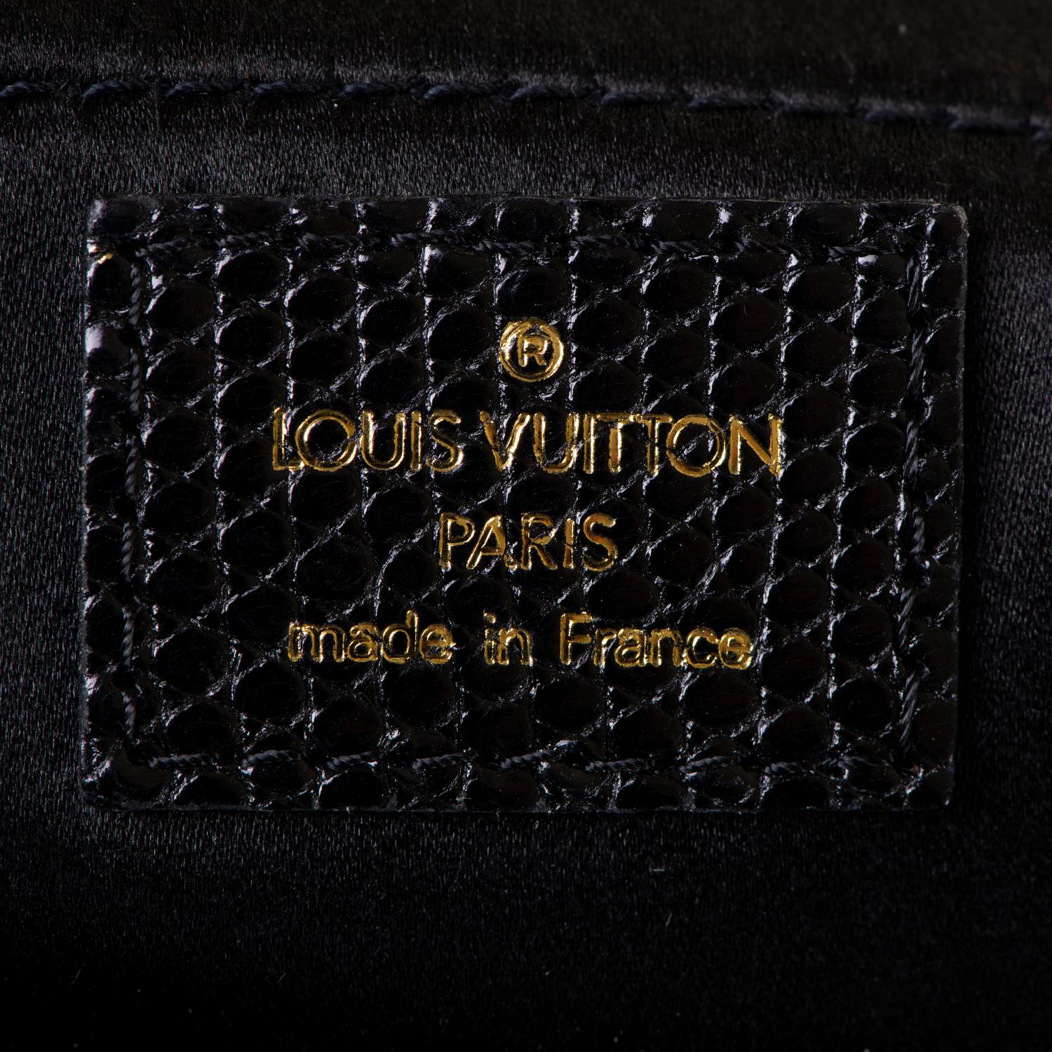 As New Louis Vuitton 'Runway' Monogrammed Lizard, Python & Fur Bag In New Condition In London, GB