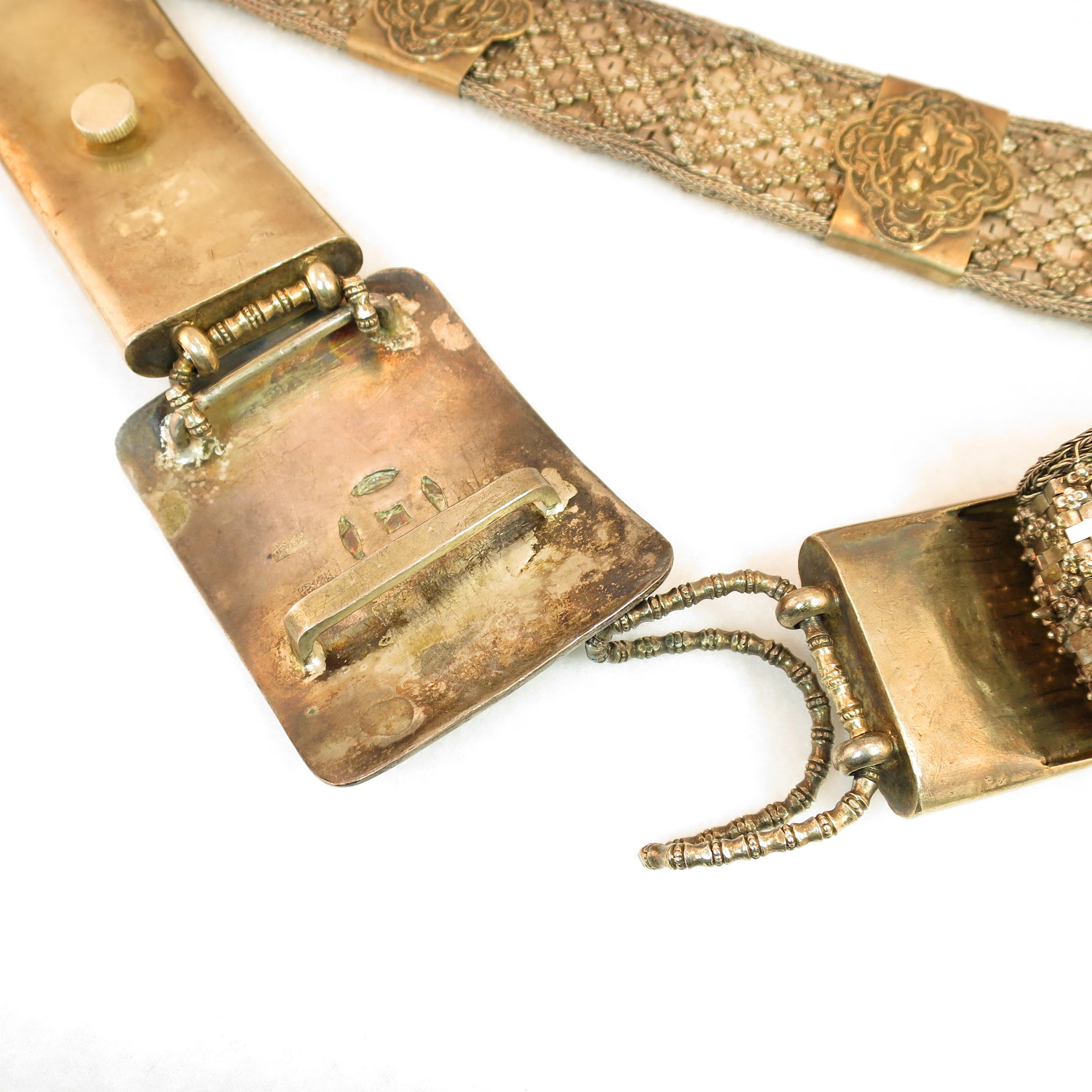 Early 19th Century Asian Silver Belt, China 1830s For Sale 2