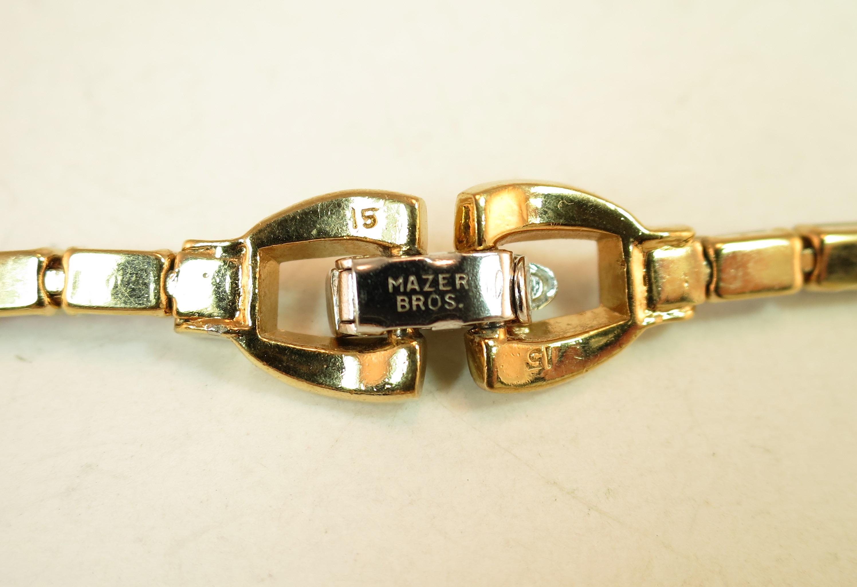 Mid-Century Mazer Bros. Alexandrite Crystal Necklace Suite, 1940s For Sale 9