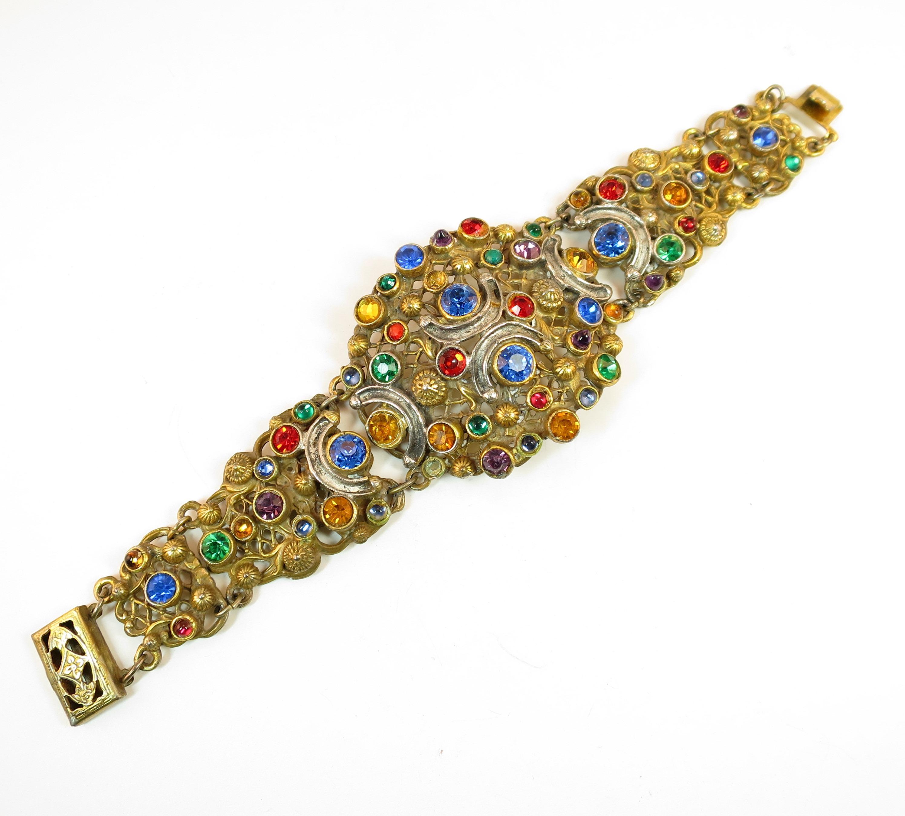 Victorian Austro-Hungarian Bejeweled Crystal Parure 1870s For Sale 2