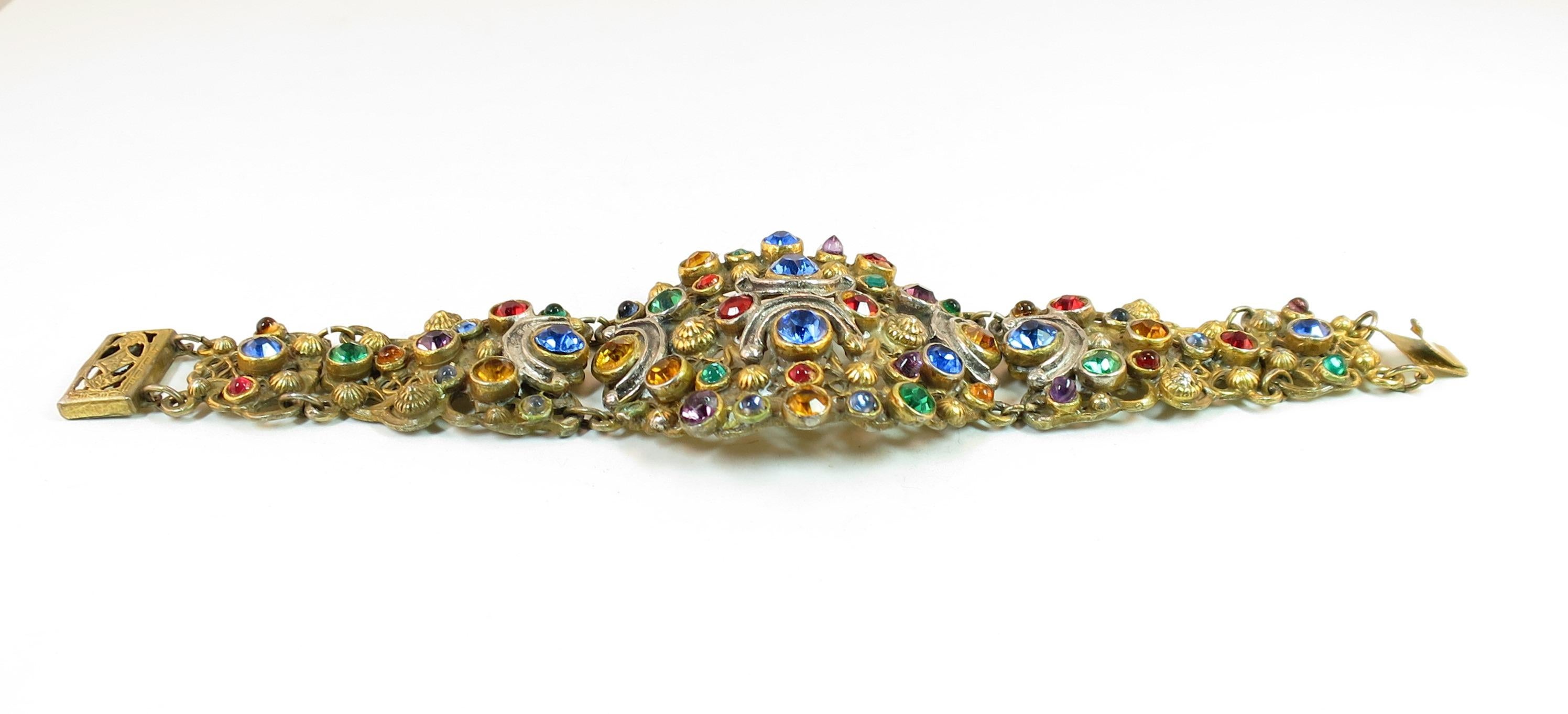 Victorian Austro-Hungarian Bejeweled Crystal Parure 1870s For Sale 3