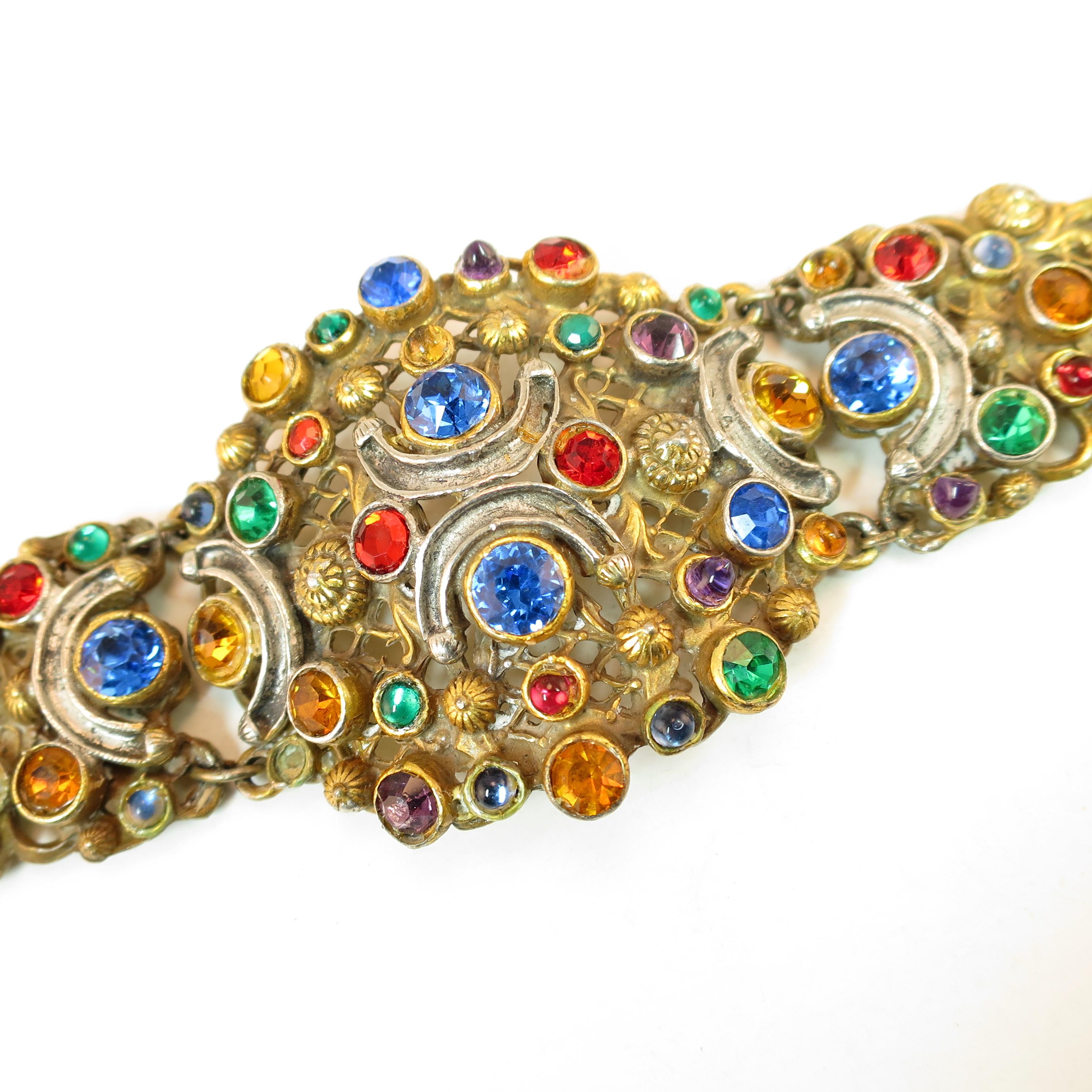 Victorian Austro-Hungarian Bejeweled Crystal Parure 1870s For Sale 4
