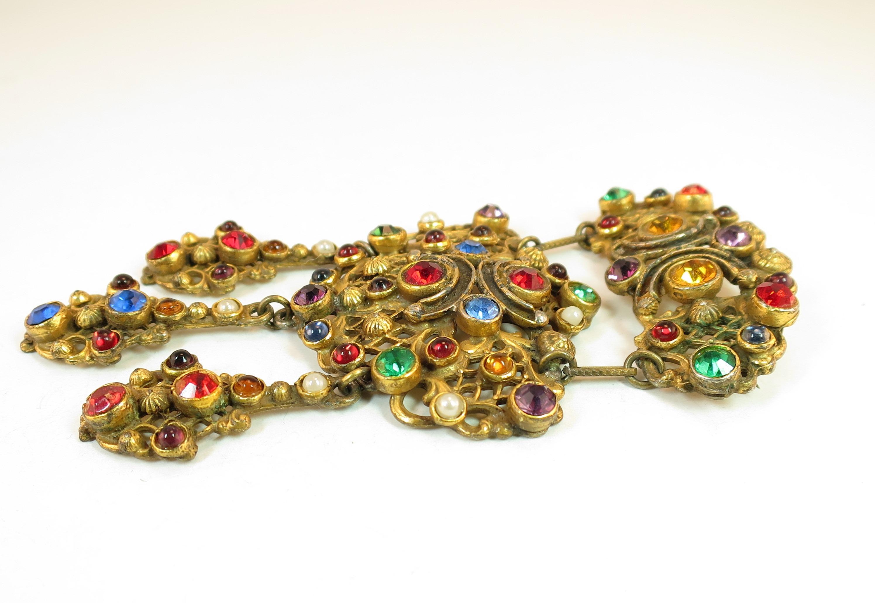 Victorian Austro-Hungarian Bejeweled Crystal Parure 1870s For Sale 7