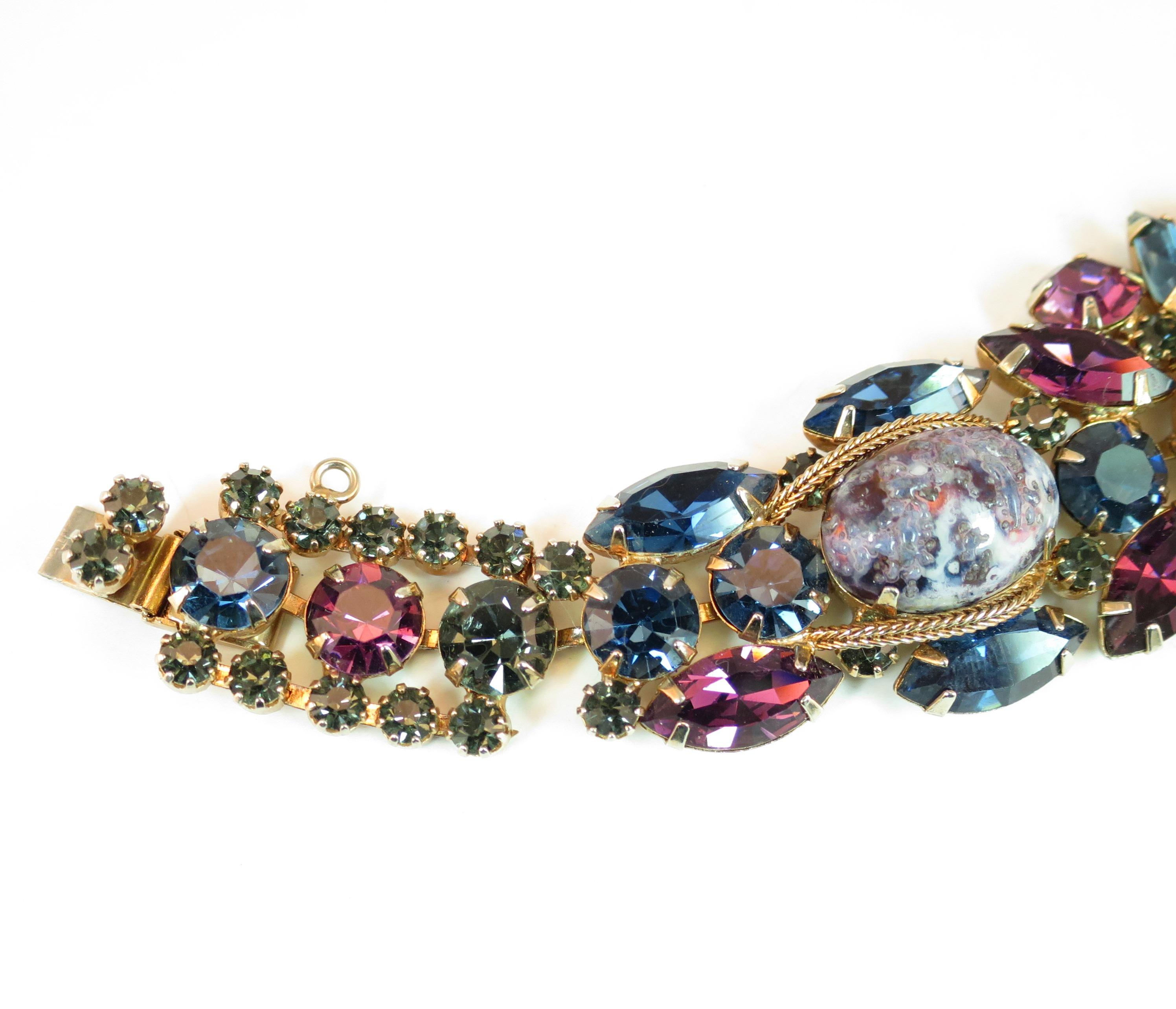Offered here is a DeLizza & Elster Juliana gold-plated bracelet featuring their famous 