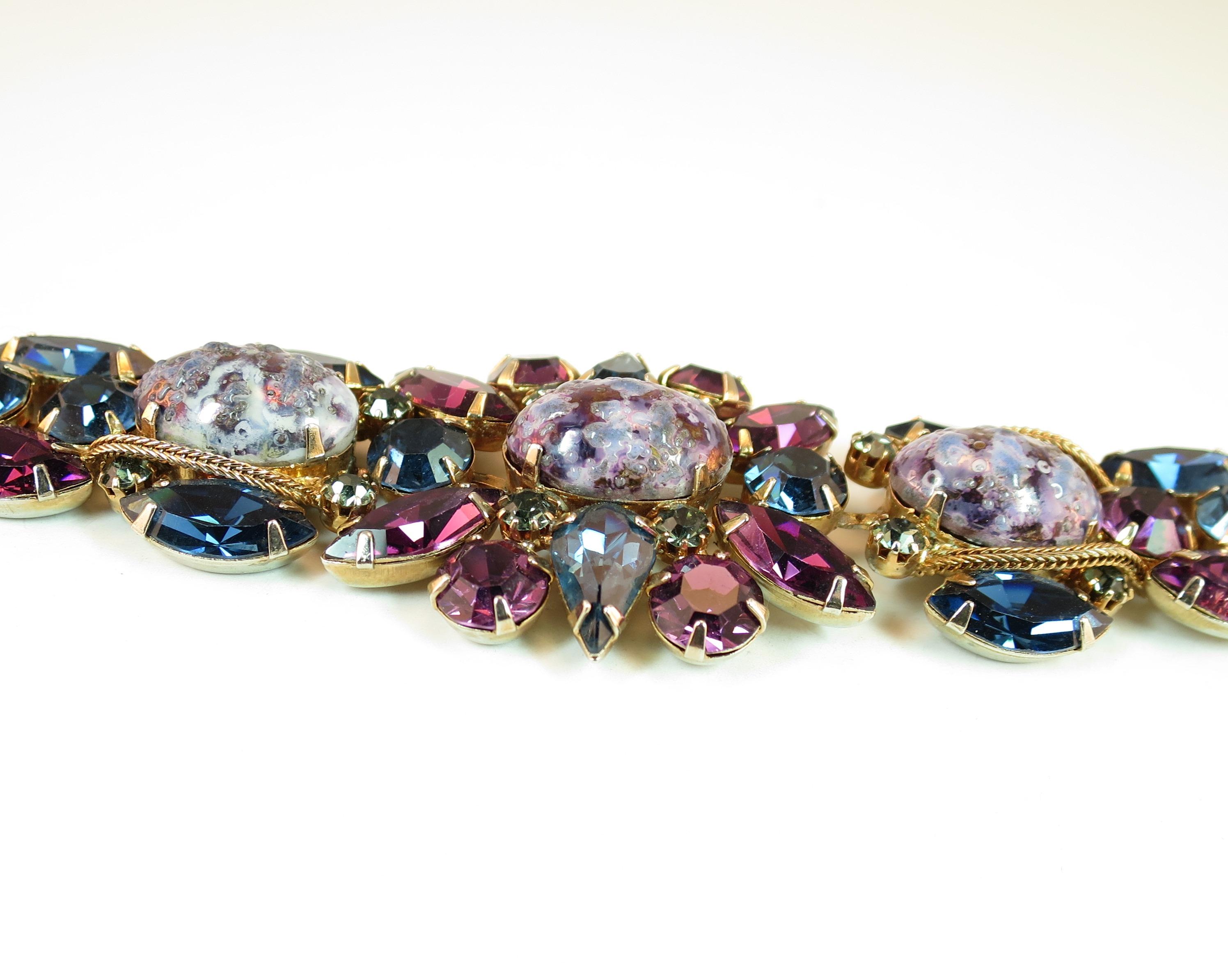 Women's DeLizza & Elster Juliana Easter Egg Bracelet 1960s For Sale