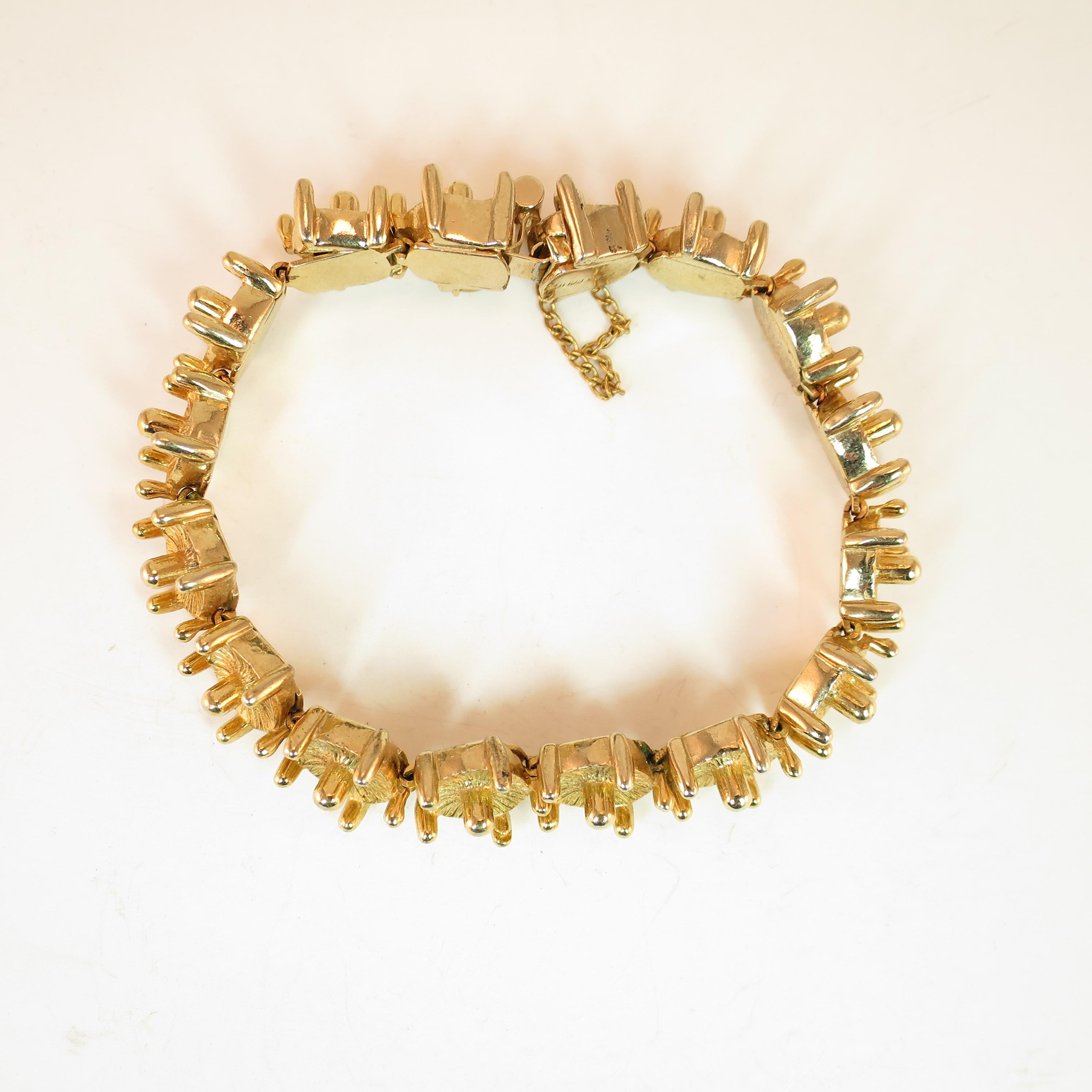 Mid-Century Modern Castlecliff Geometric Necklace & Bracelet Suite 1960s For Sale 7