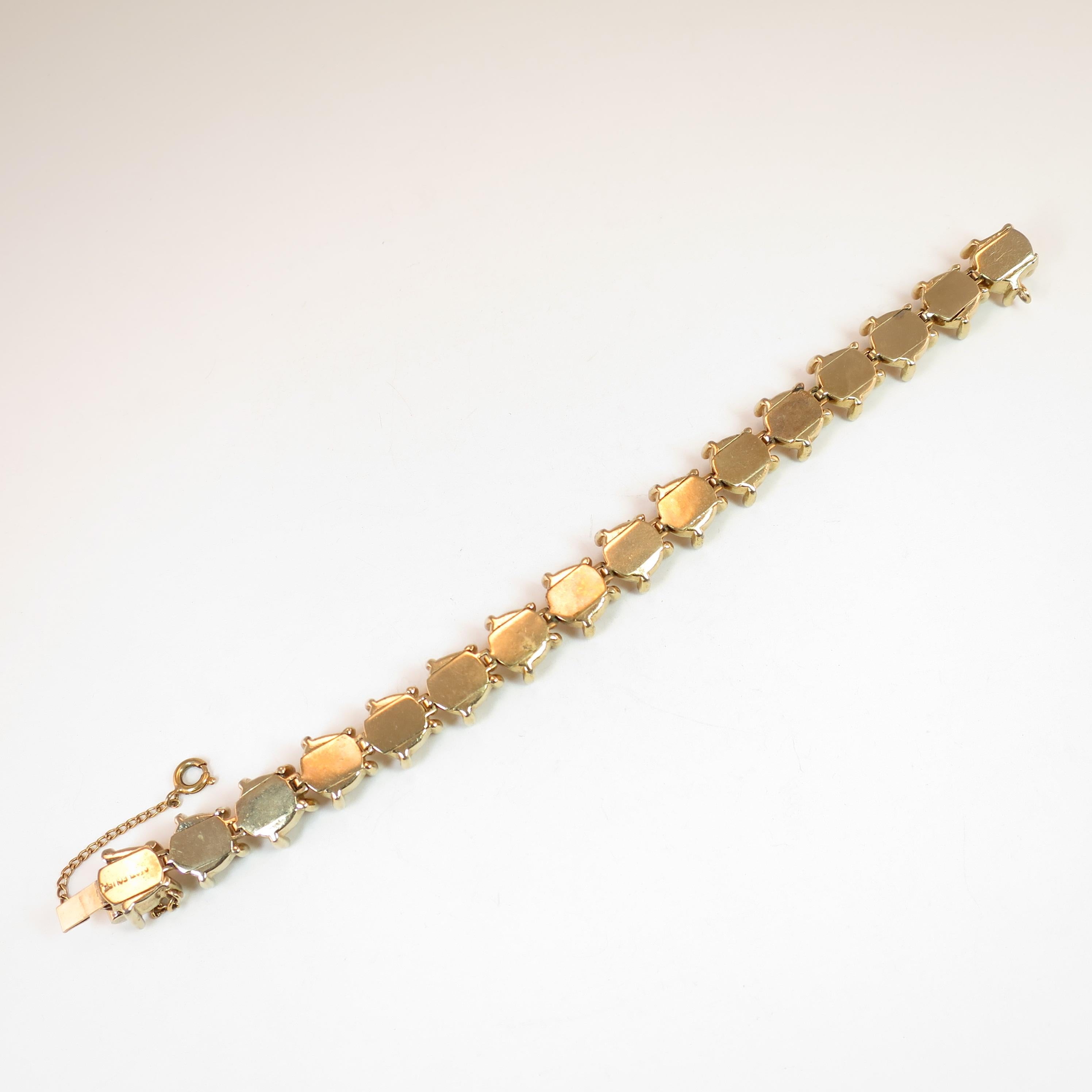 Mid-Century Modern Castlecliff Geometric Necklace & Bracelet Suite 1960s For Sale 9