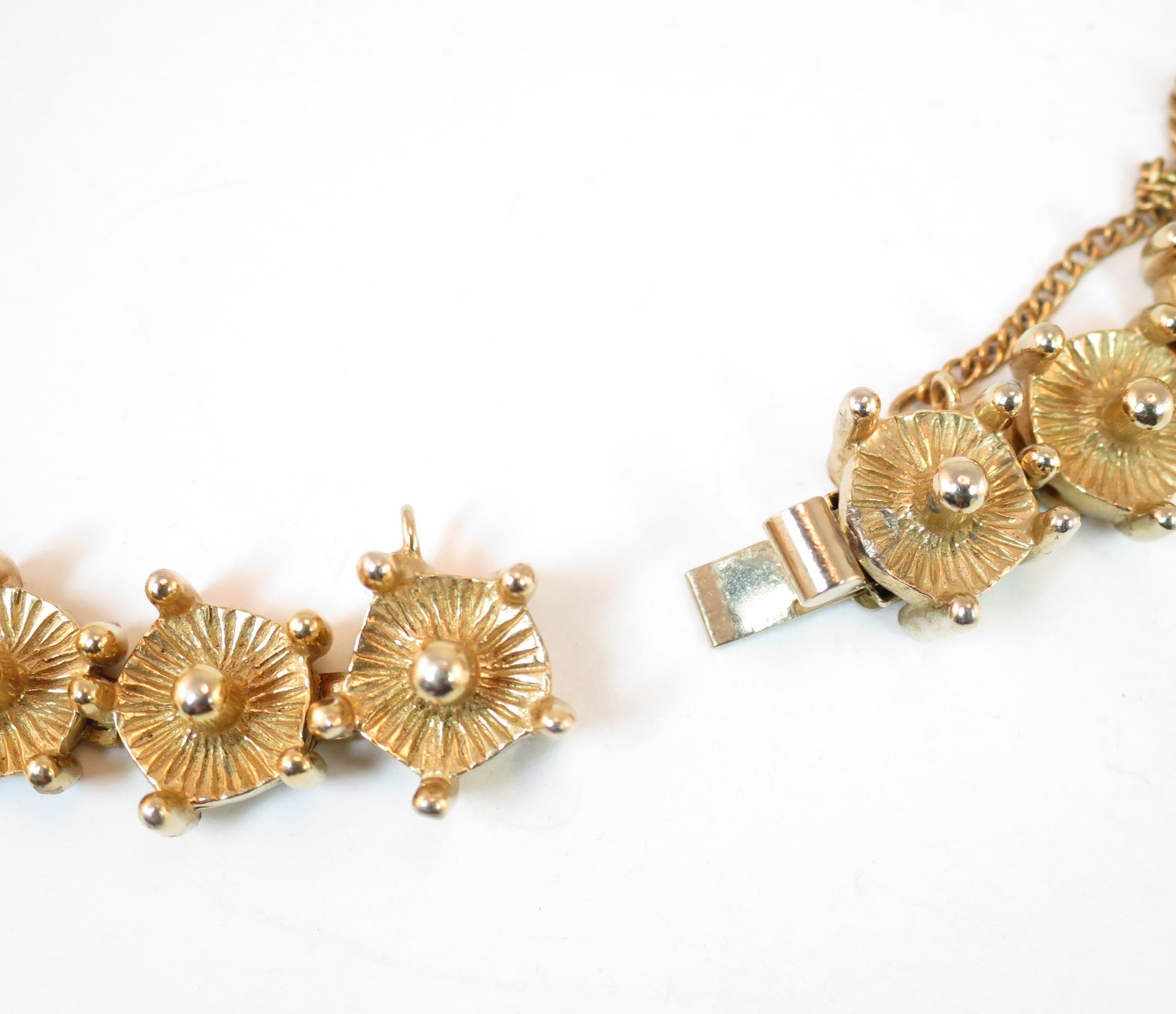 Mid-Century Modern Castlecliff Geometric Necklace & Bracelet Suite 1960s For Sale 10