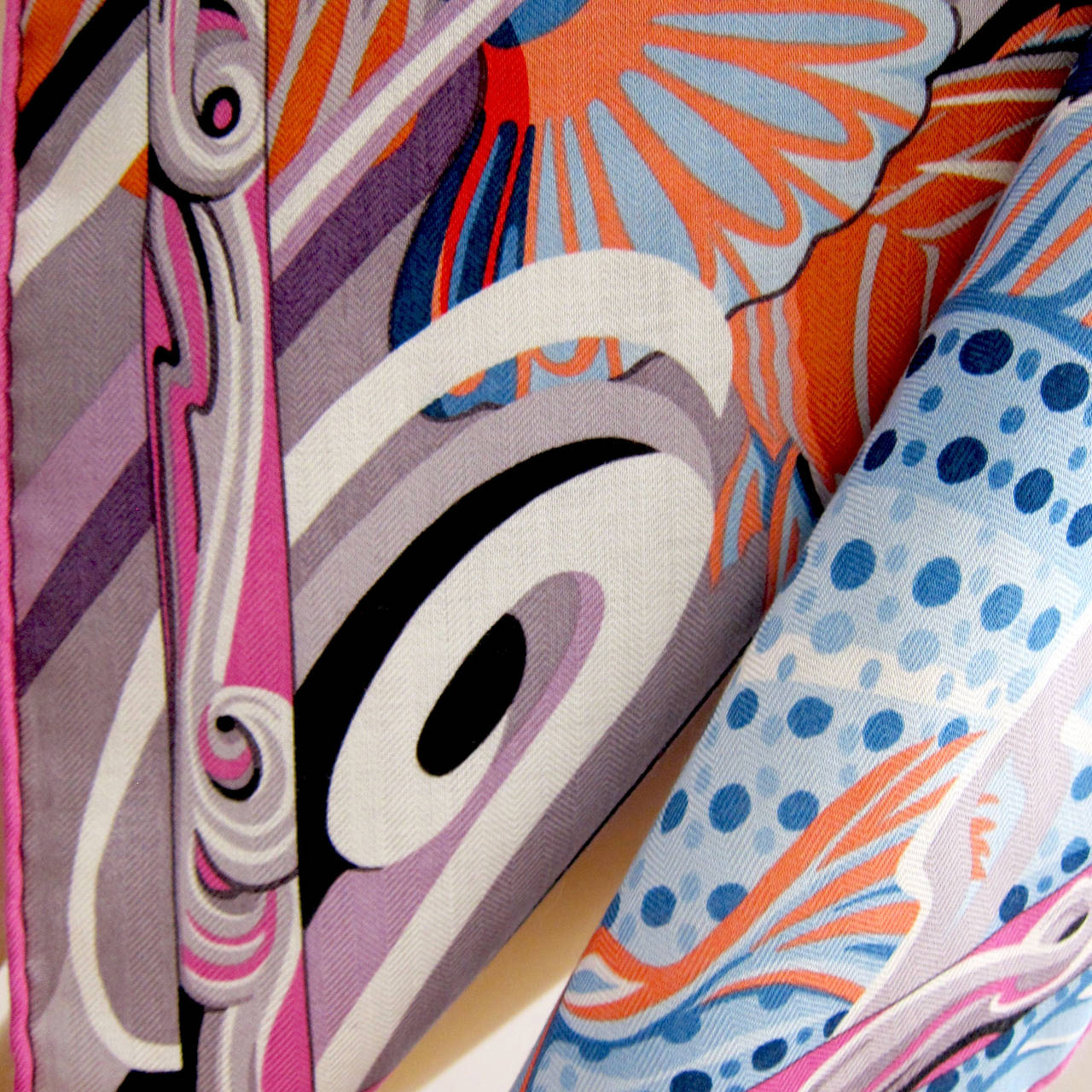 Hermes De La Mer au Ciel Cashmere Silk Shawl 140cm GM at 1stdibs  