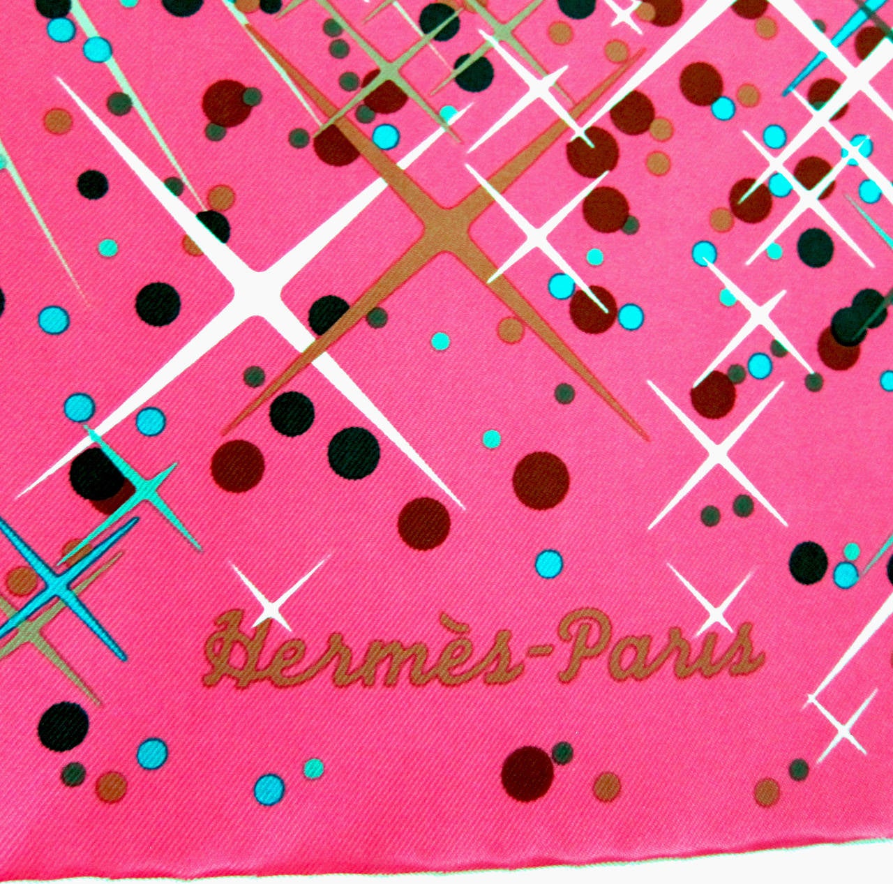 Hermes Magic Kelly Pink Silk Scarf 90cm Dimitry Tybalchenko Rare 3