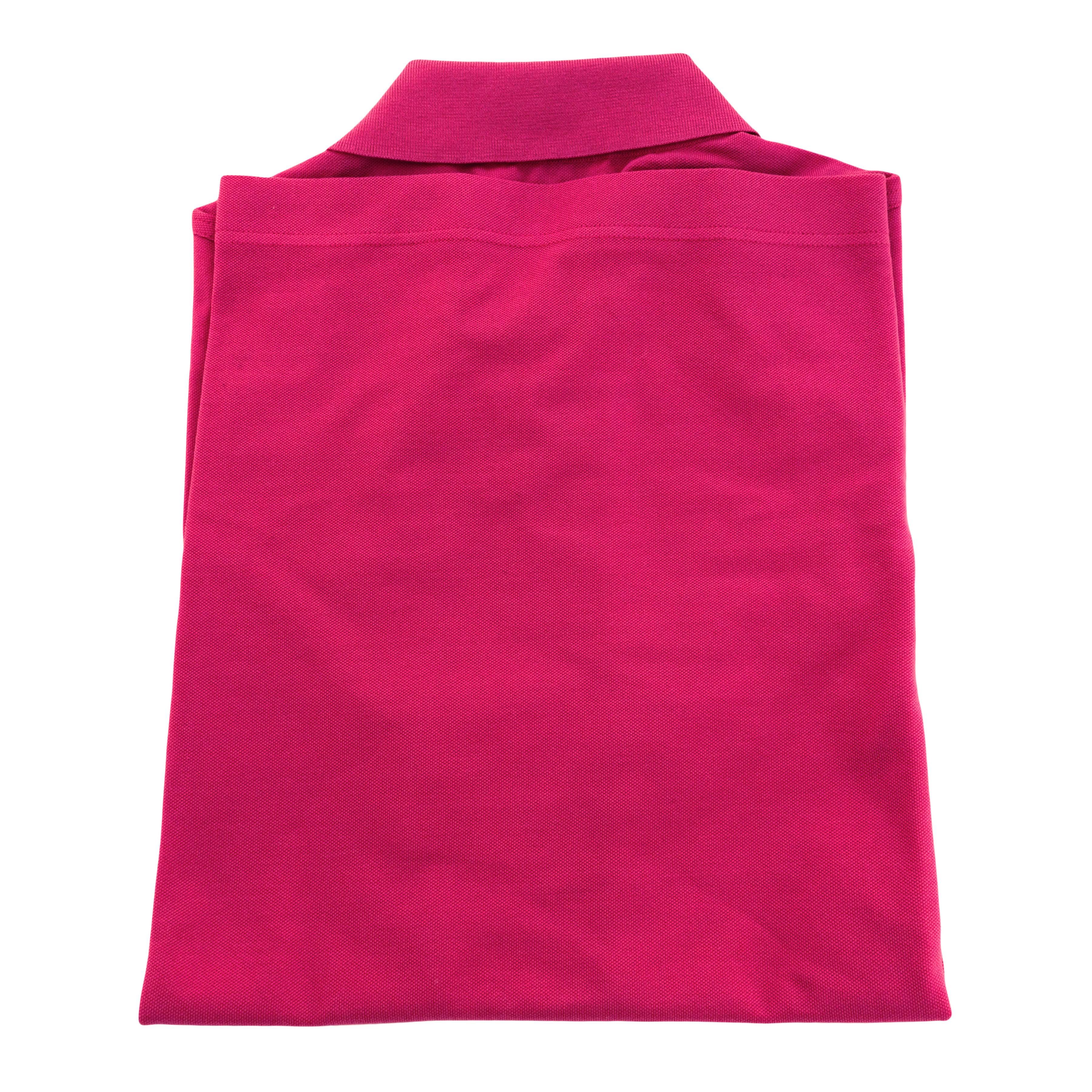 Hermes Rose Indian Men's Polo Short Sleeve Hot Pink Cotton Large Spring!
Store fresh.  Pristine condition.  Size Large. 
Below retail around $495 including tax where we are
Rose Indian is a hot pink that is just perfect for spring/summer!
Hermes