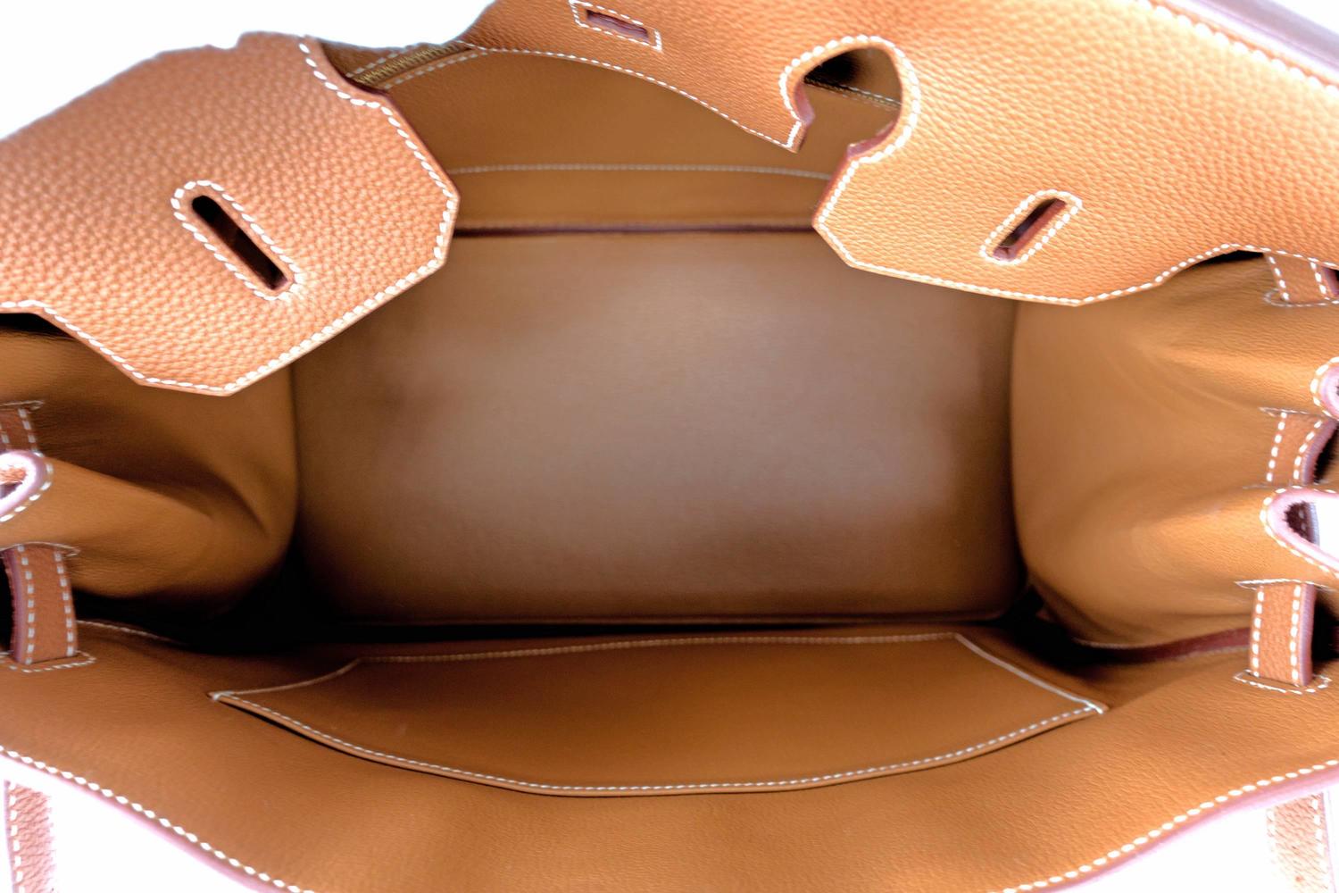 Celeb Fave Hermes Gold Togo 35cm Birkin Gold Hardware  
