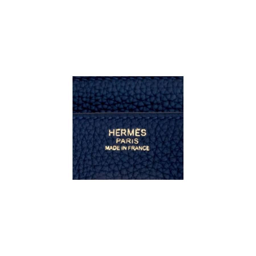 Hermes Navy Blue Nuit Togo 30cm Birkin Gold Hardware Bleu Nuit Jewel-Toned Navy In New Condition In New York, NY