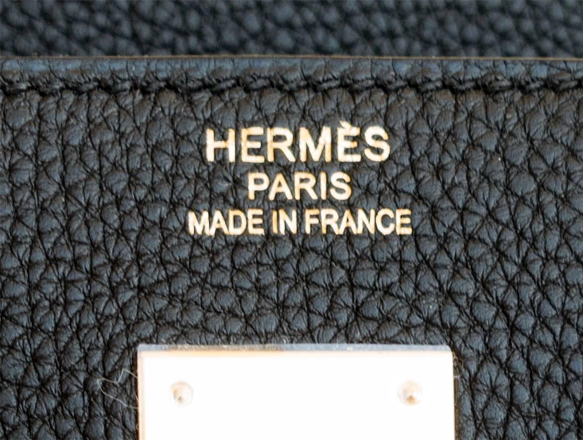 Hermes Black 40cm Togo Birkin Gold Hardware GHW Power Birkin 3