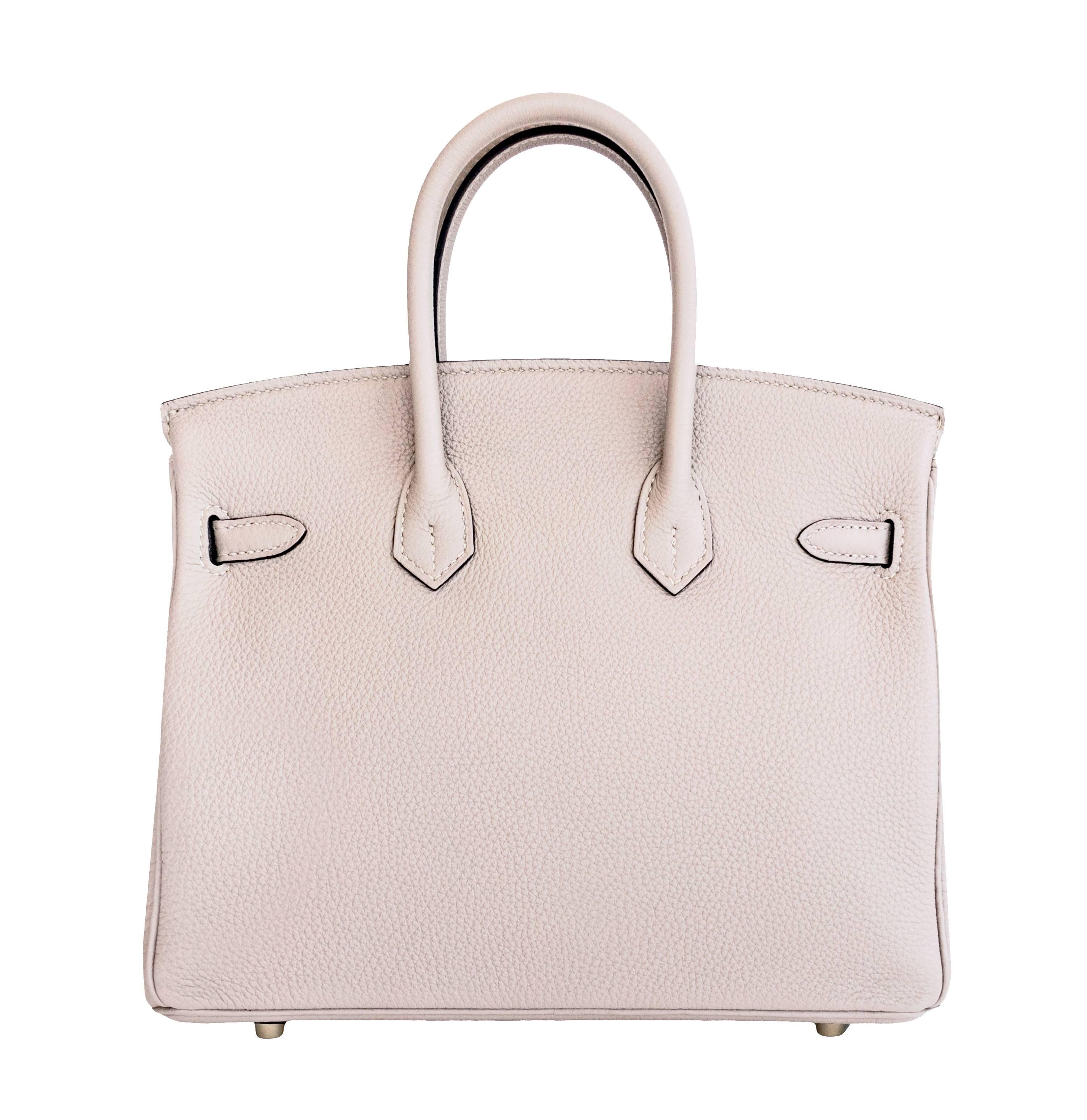 Hermes Gris Tourterelle Baby Birkin Dove Grey 25cm Togo Gold GHW Jewel  In New Condition In New York, NY