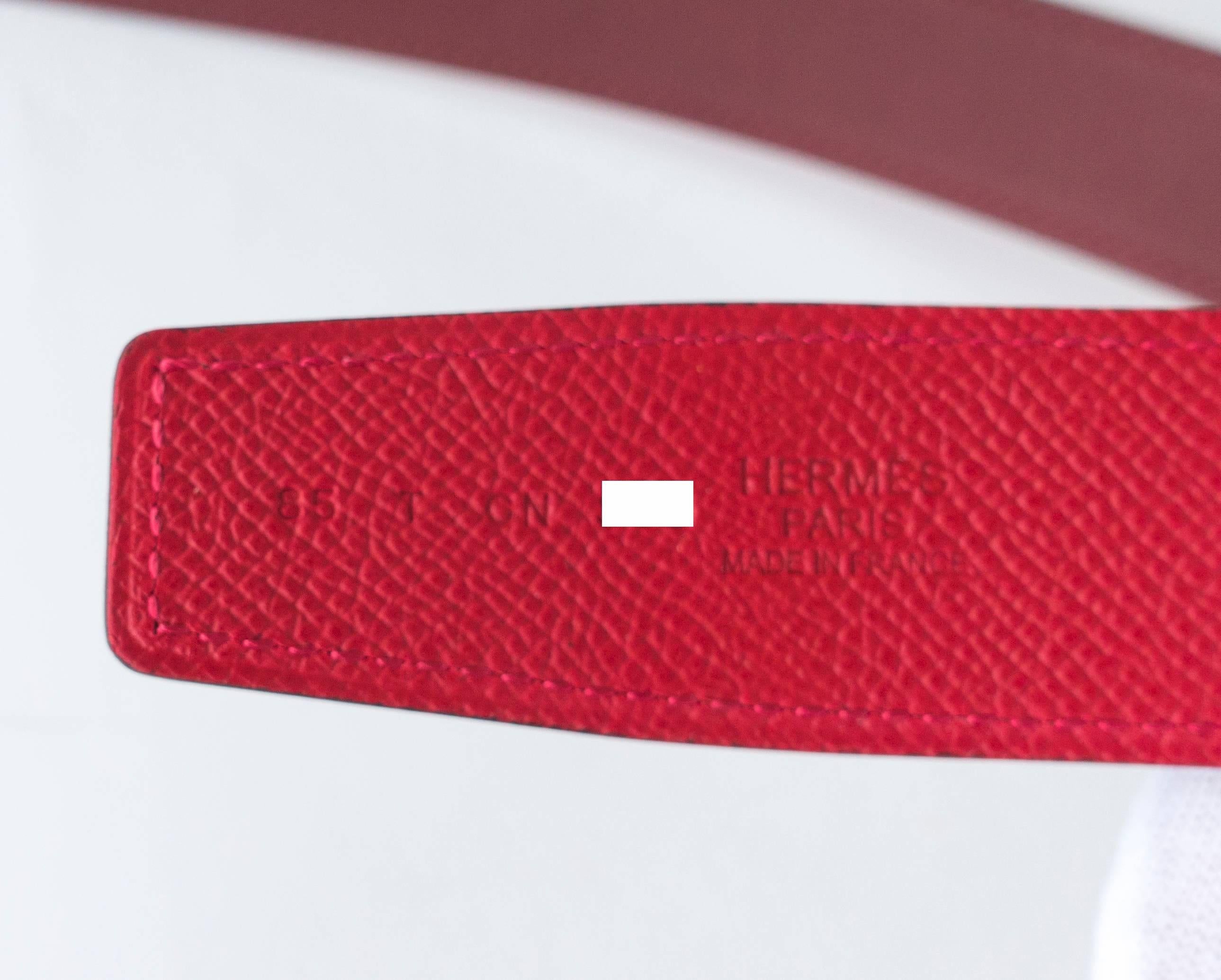 hermes red belt