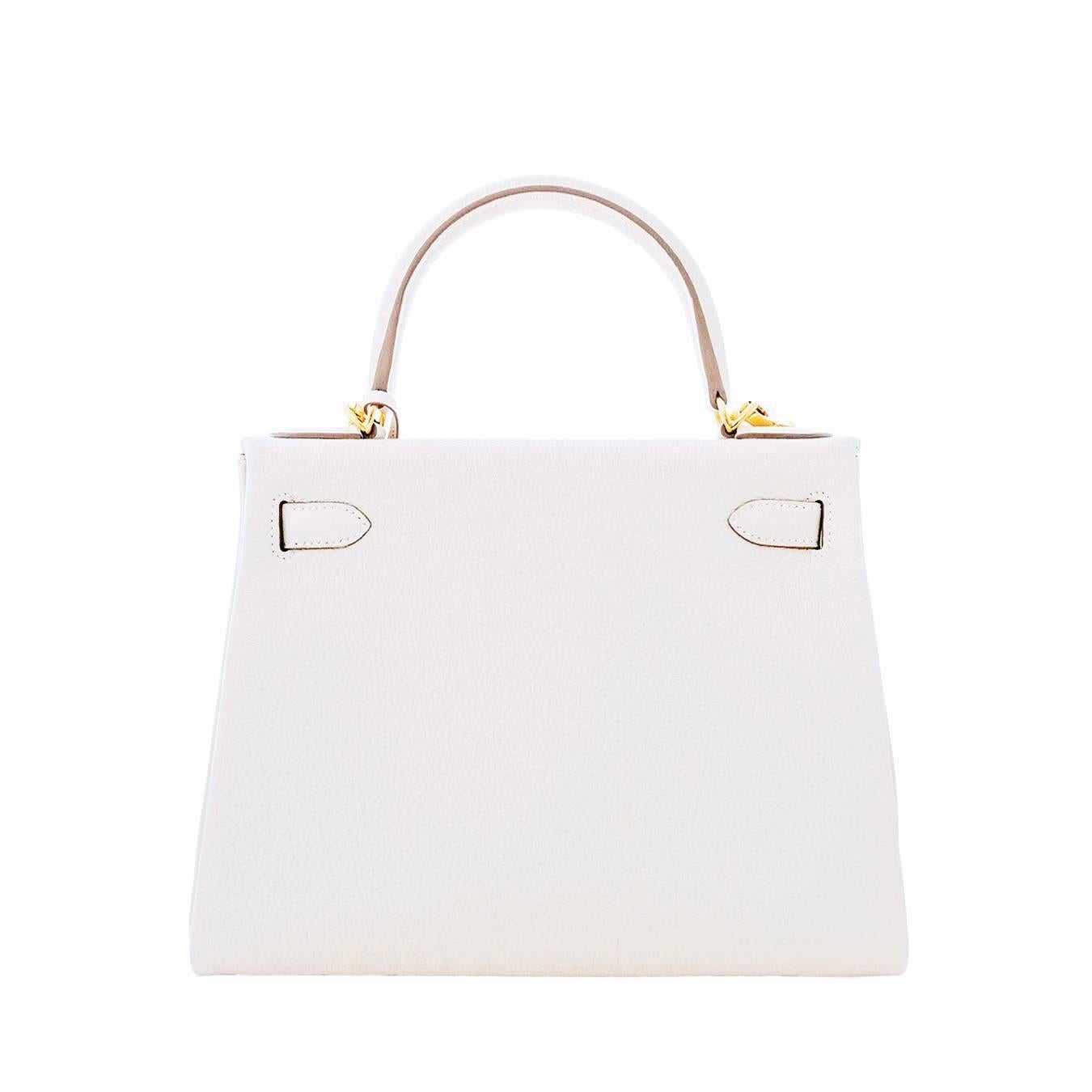 white hermes kelly bag
