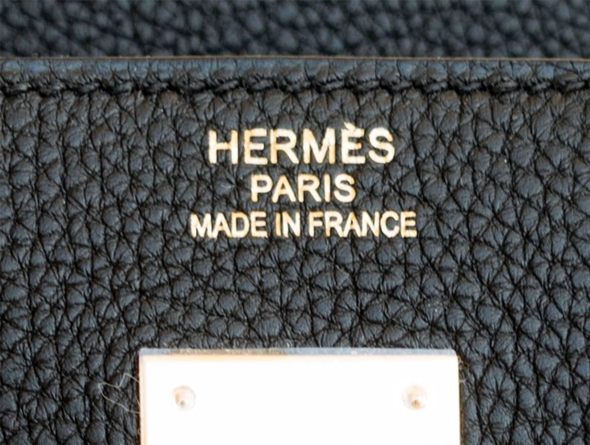 Hermès Black Togo 40cm Birkin Gold Hardware GHW Power Birkin 1