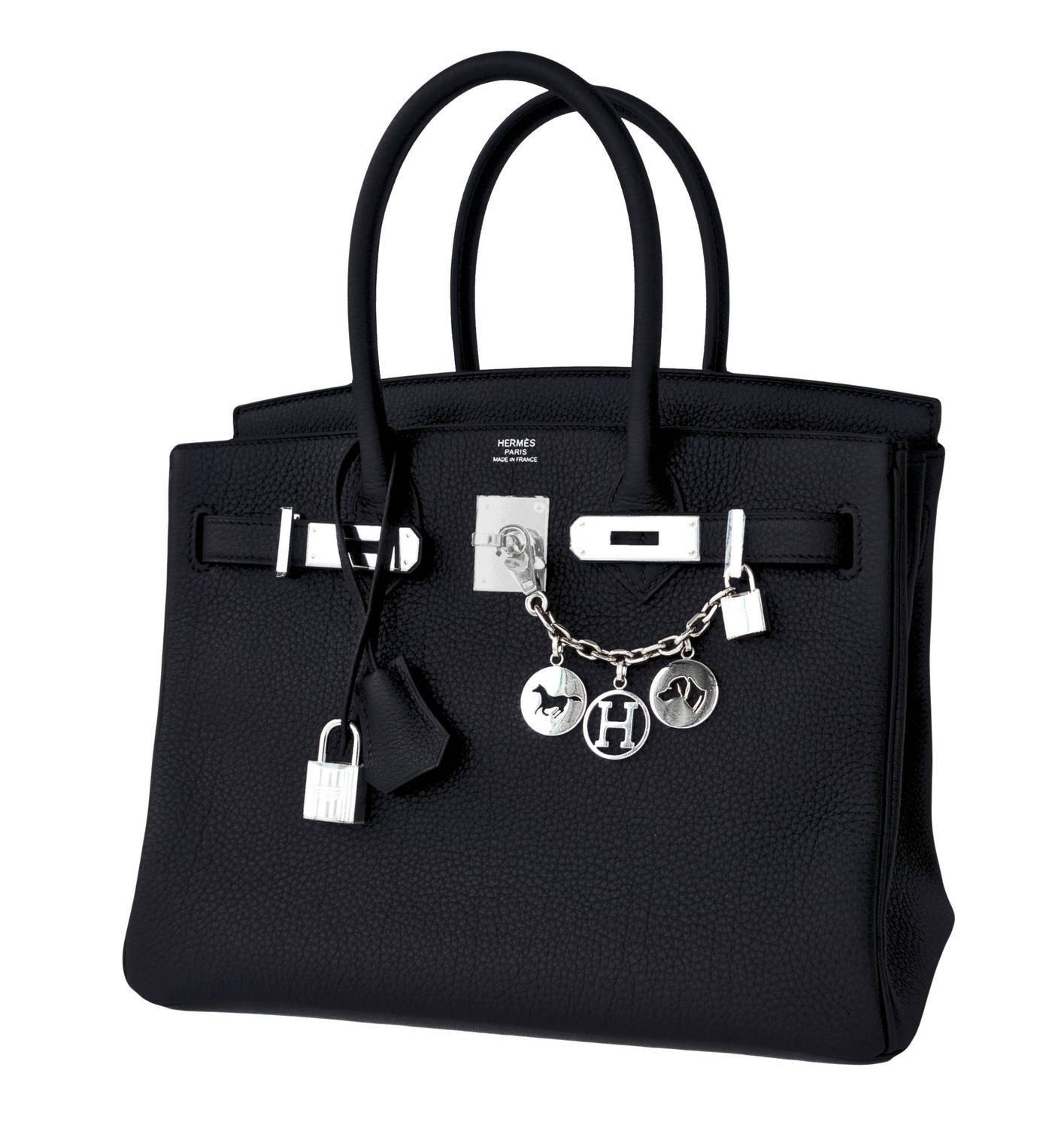 Hermes Black Togo 30cm Birkin Palladium Hardware Leather Bag Chic X Stamp
Brand New in Box. Store fresh. Pristine condition (with plastic on hardware)
Just purchased from Hermes store in 2016; bag bears interior 2016 X stamp.
Comes with keys,