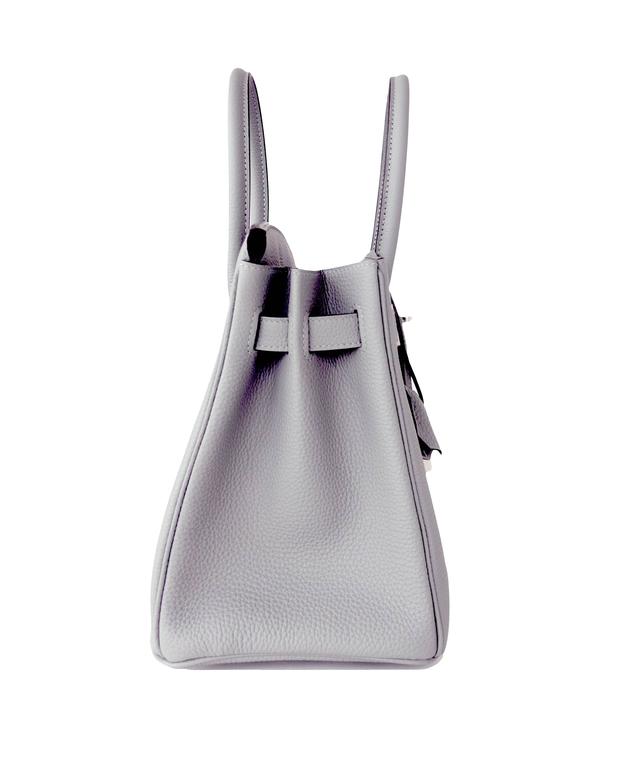 Hermès Birkin Gris Tourterelle Togo 30 Palladium Hardware, 2018 (Very Good), Grey Womens Handbag