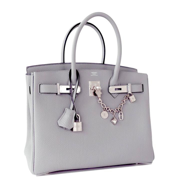 Hermès Togo Birkin 25 - Grey Handle Bags, Handbags - HER551360