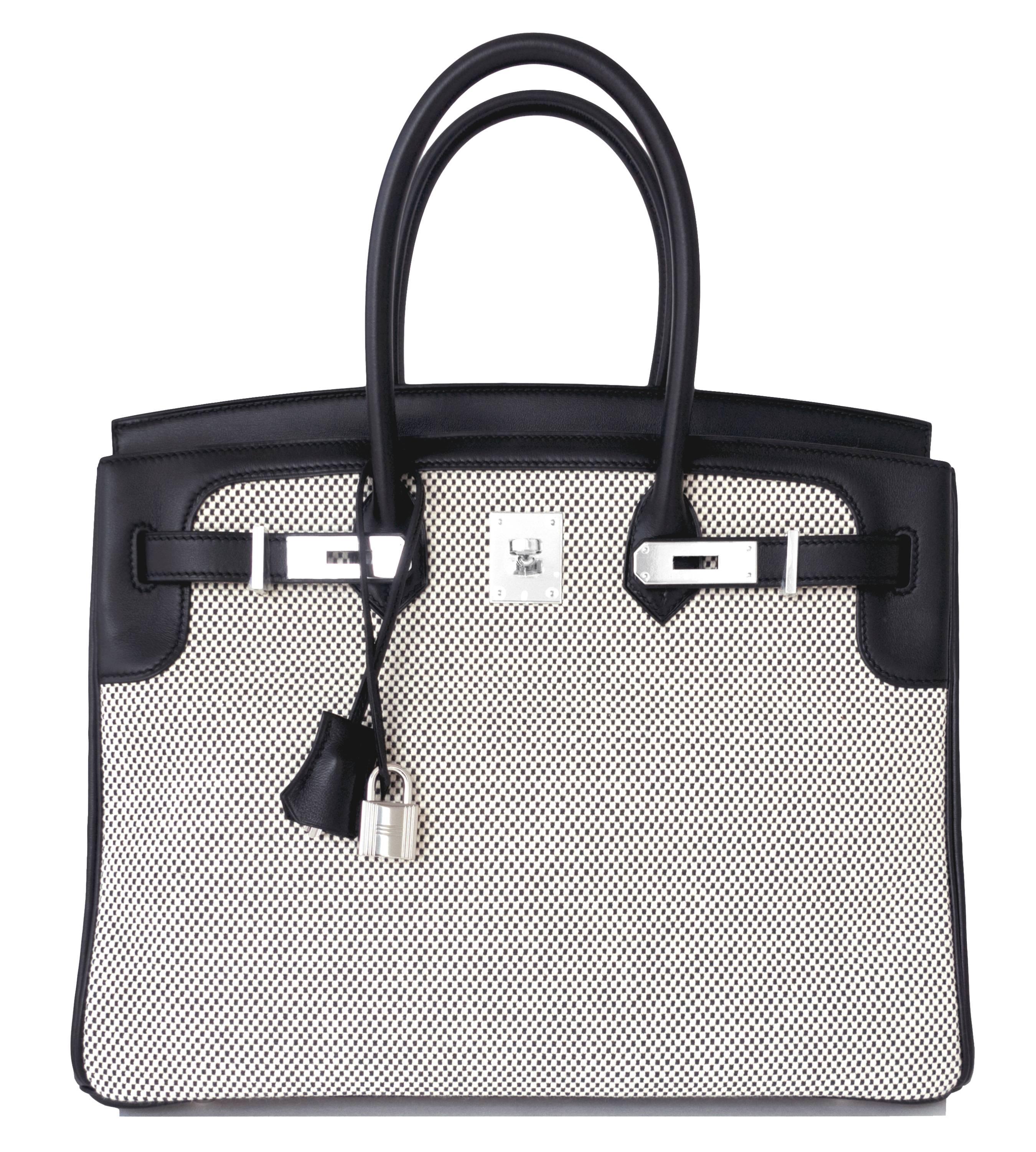 black and white birkin