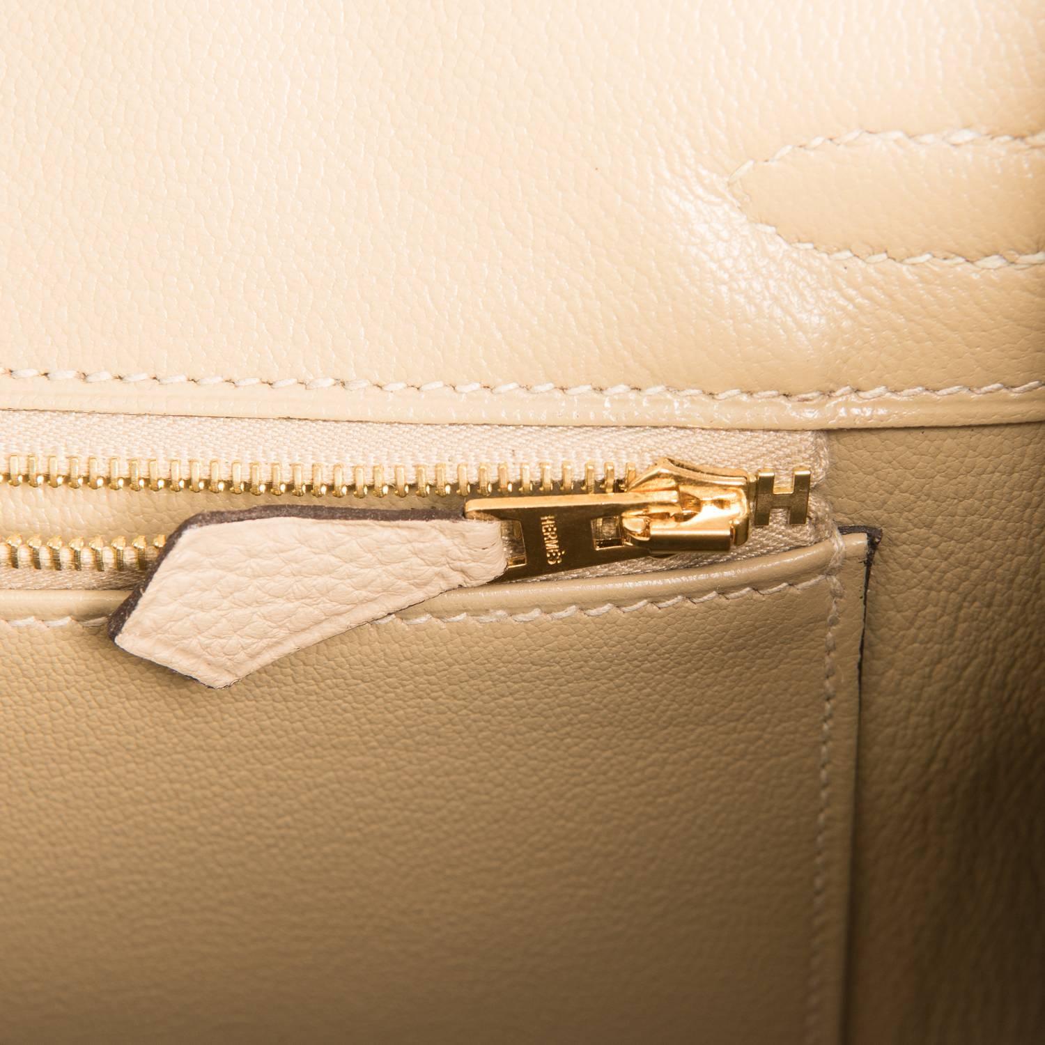 Hermes Trench Beige Khaki Birkin 25cm Togo Gold Hardware Frühling! 1