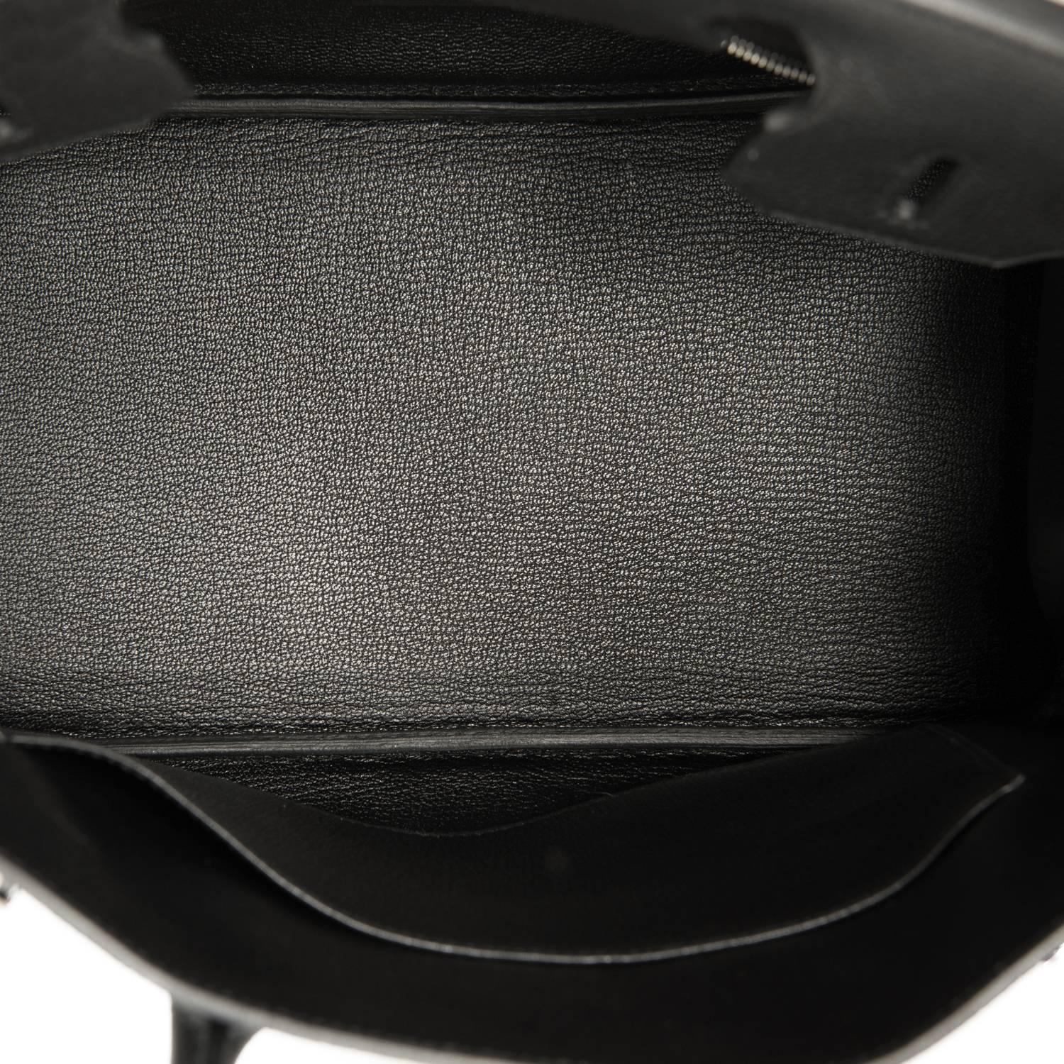 Hermes Black 30cm Togo Birkin Bag Palladium Hardware 1