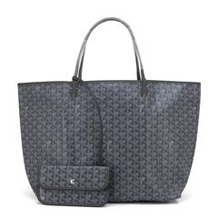 Sac fourre-tout Goyard Saint Louis GM à chevrons gris chic