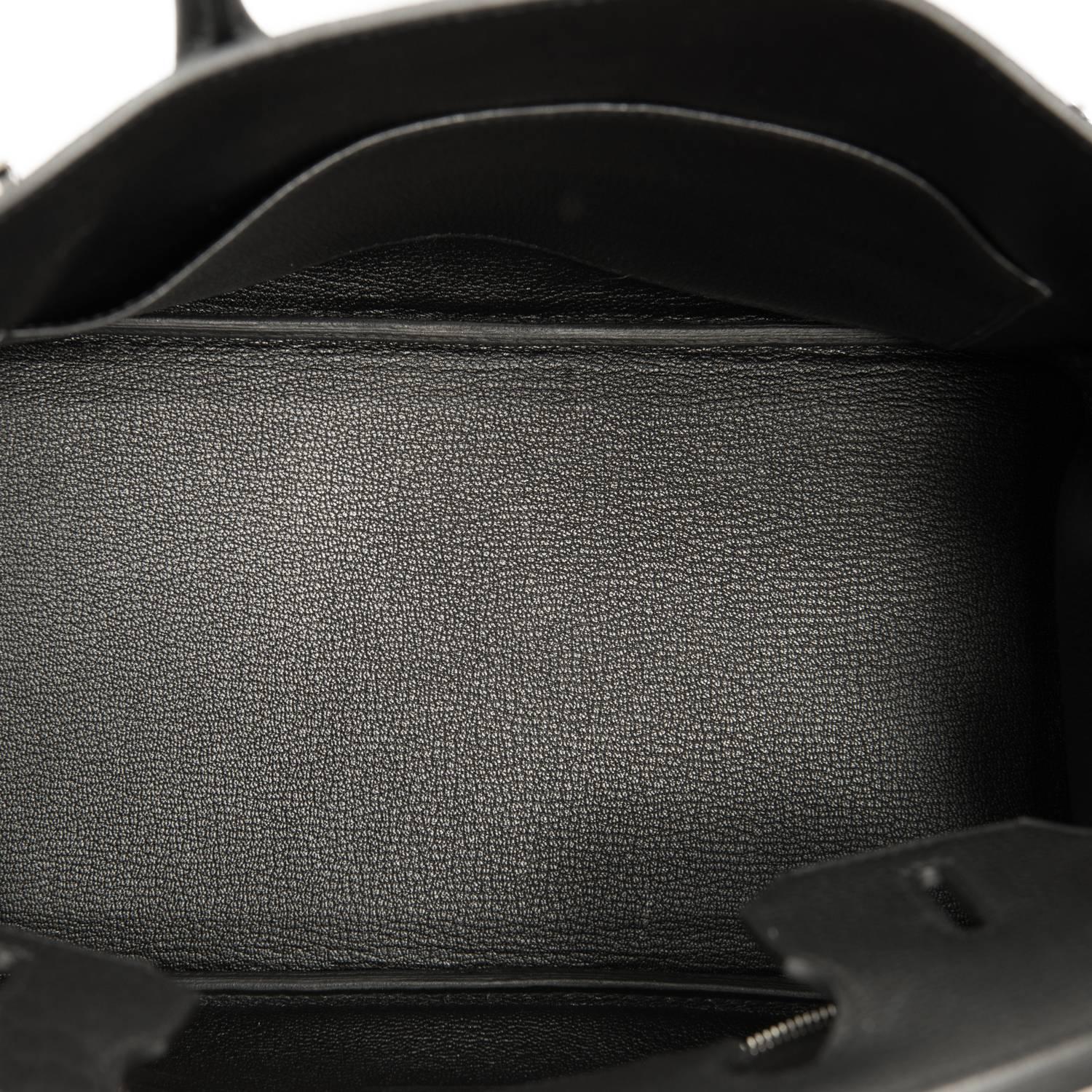 Hermes Black 30cm Birkin Togo Palladium Hardware Bag   3