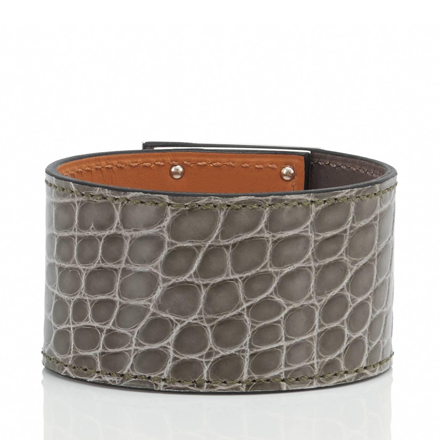 hermes leather cuff bracelet