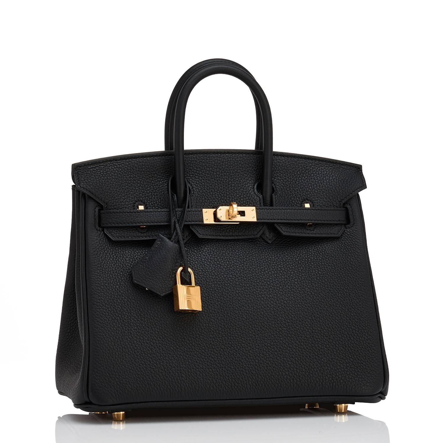 Hermes Black Baby Birkin 25cm Togo Gold Hardware Jewel 4